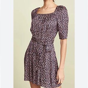 Rebecca Taylor Floral Francesca Silk Blend Fairy Whimsigoth Mini Dress Size 2